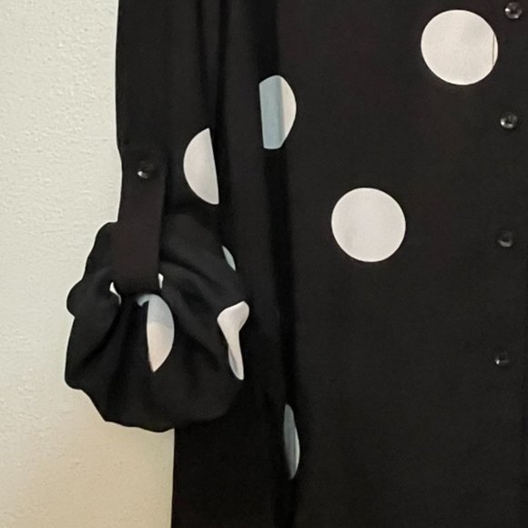 INC International Concepts High-Low Button-up Blouse - Picture 6 of 6